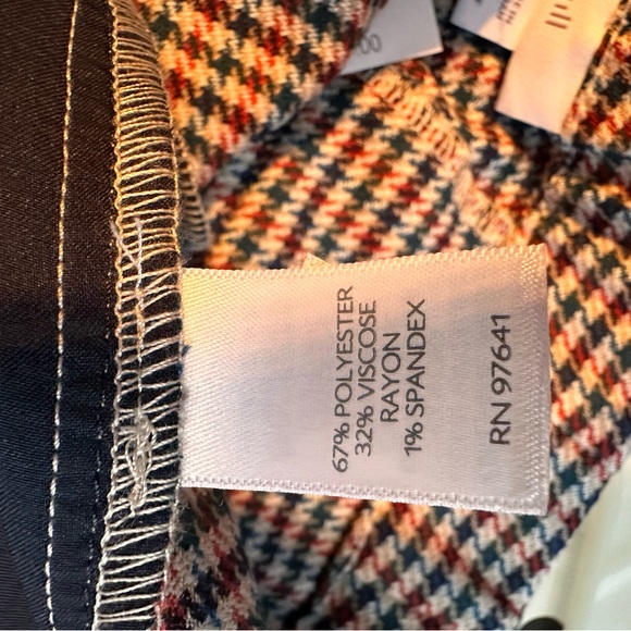 NWT J.jill houndstooth leggings Pants plaid cuffed size 16 petite women - Picture 12 of 12